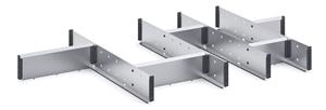 10 Compartment Steel Divider Kit External1050W x 650 x 100H Bott Cubio Steel Divider Kits 43020736.51 